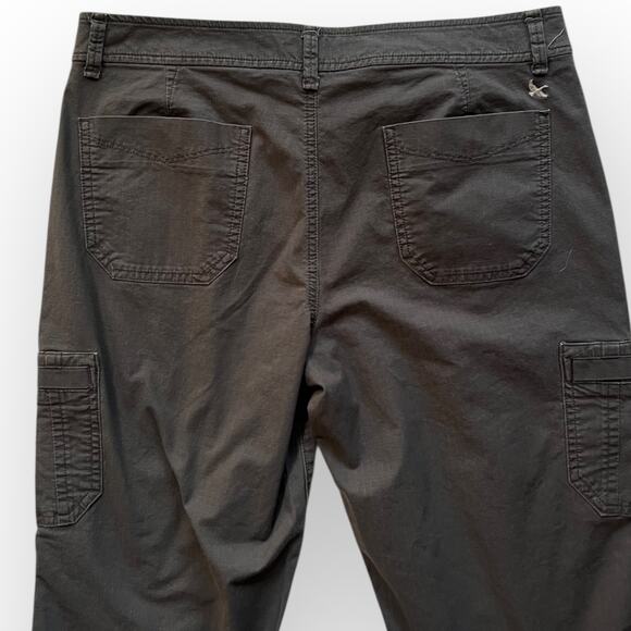 Eddie Bauer Women's Gray Lightweight Ripstop Slightly Curvy Crop Pants Size 10 - Picture 5 of 16